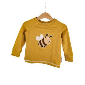 Langarmshirt Biene-Patch