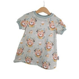 Kurzarmkleid Bienenbär
