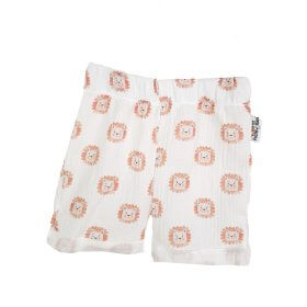 Kurze Shorts Musselin Löwe