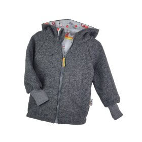 Walkjacke grau mit Helferfahrzeuge