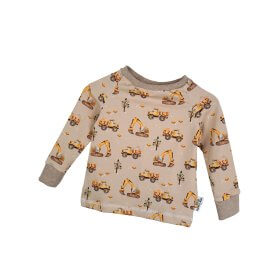 Langarmshirt Baustelle sand