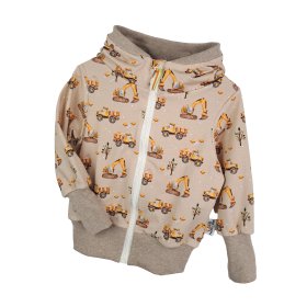 Sweatjacke Baustelle sand