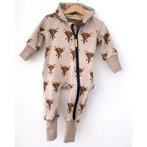 Sweatoverall Strick Fuchsi 98/104 mit Fleece