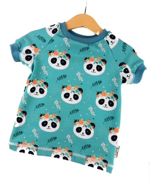 T-Shirt Panda petrol