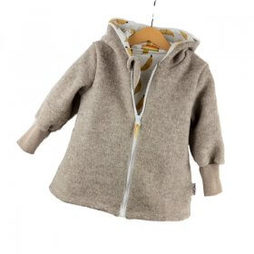 Walkmantel sand meliert mit Bananen