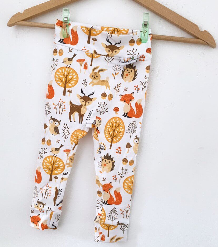 Leggings Waldtiere creme