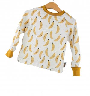 Langarmshirt Bananen