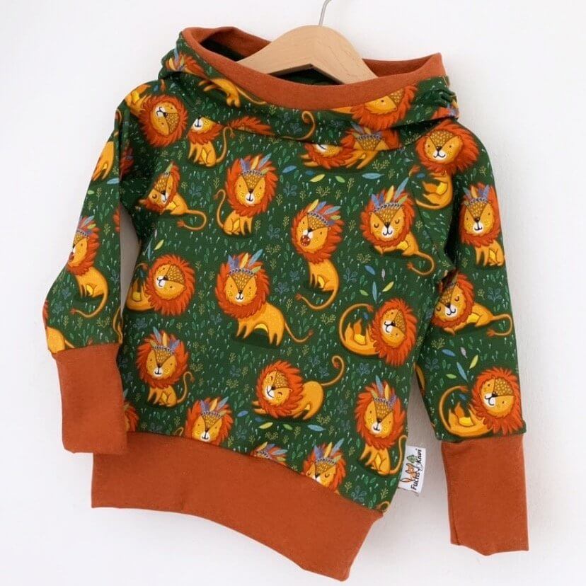 Hoodie Löwe tanne