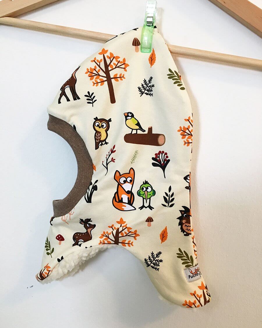 Schlupfmütze Fuchs & Kiwi Waldtiere 38-40