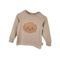 Langarmshirt Katze-Patch