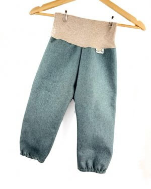 Softshellhose petrol meliert