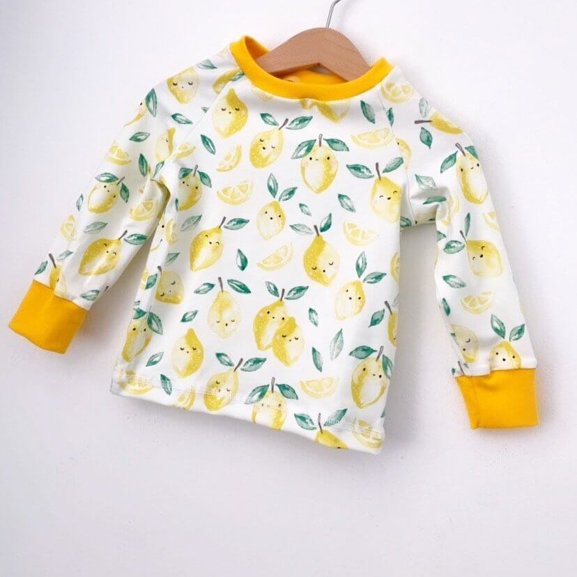 Langarmshirt Zitronen