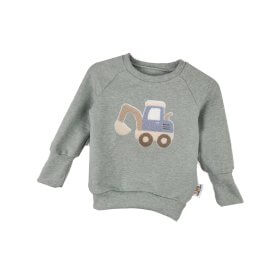 Pullover Bagger blau-Patch mint