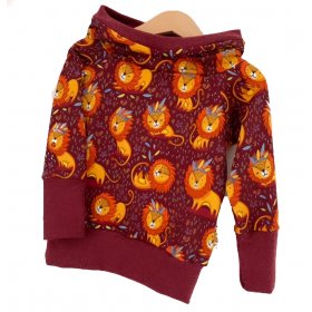 Hoodie Löwe beere