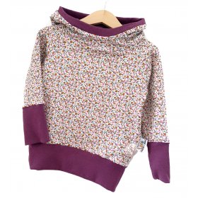 Hoodie für Mama Blümchen Flieder