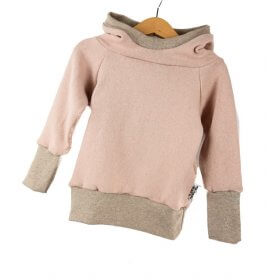 Hoodie Feinstrick rosa