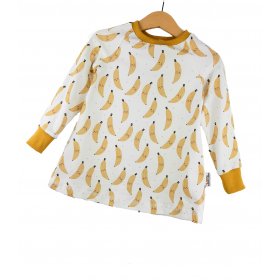 Langarmkleid Bananen