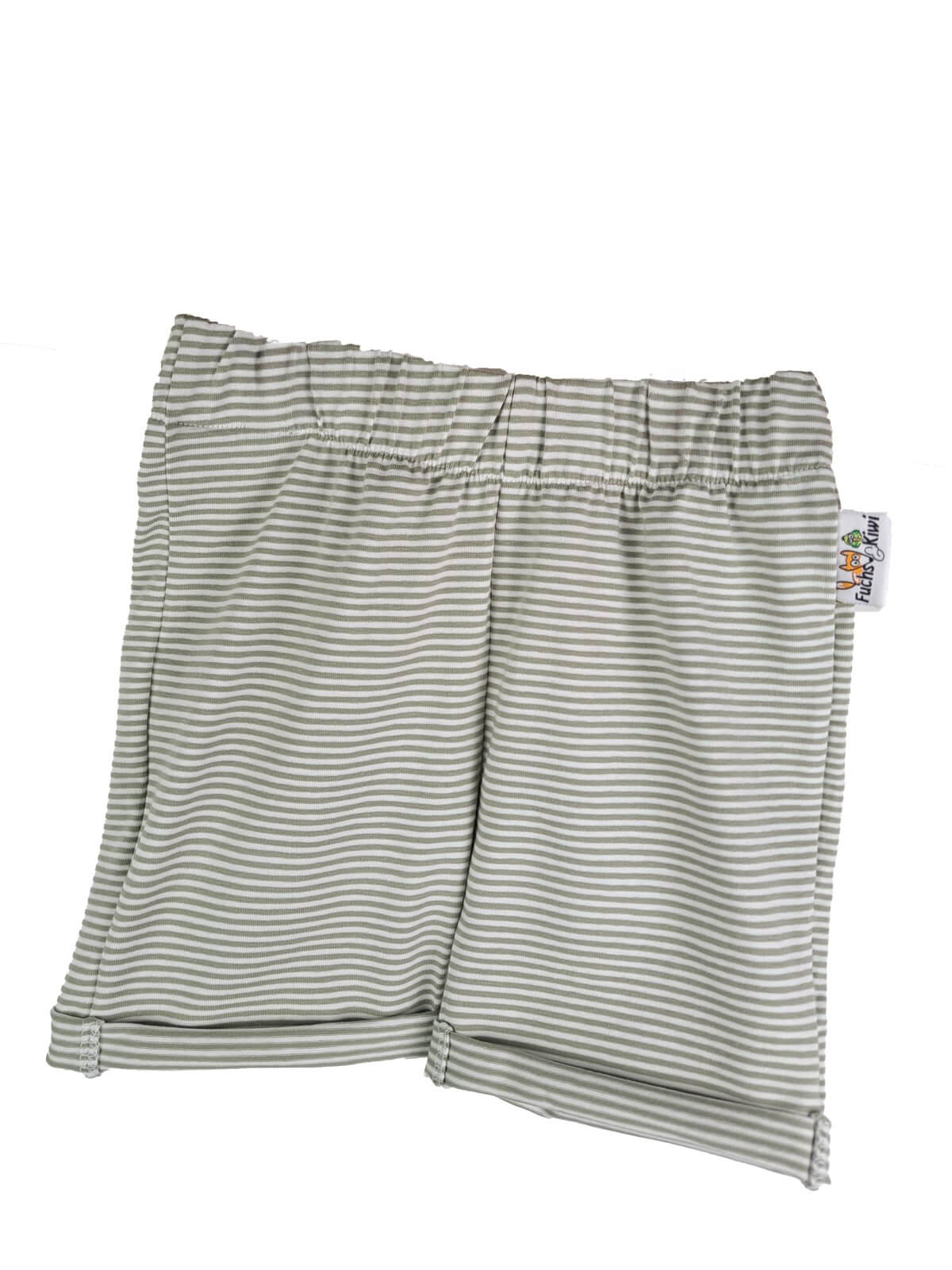 Kurze Shorts Streifen salbei
